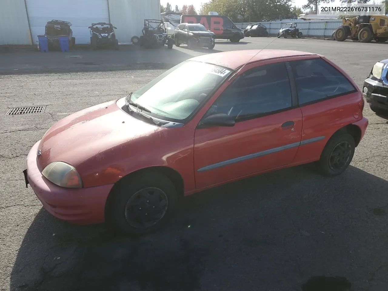 2000 Chevrolet Metro Lsi VIN: 2C1MR2226Y6731176 Lot: 72654584