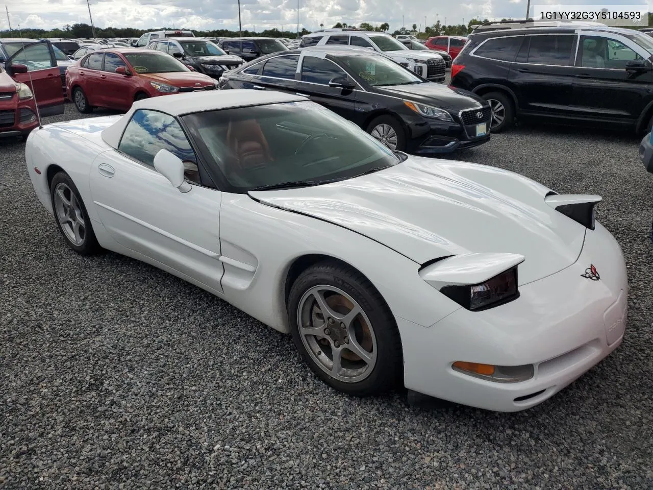 2000 Chevrolet Corvette VIN: 1G1YY32G3Y5104593 Lot: 74254424