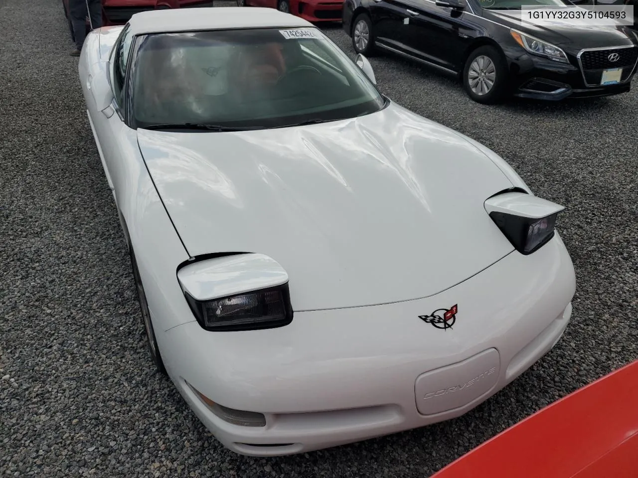 2000 Chevrolet Corvette VIN: 1G1YY32G3Y5104593 Lot: 74254424