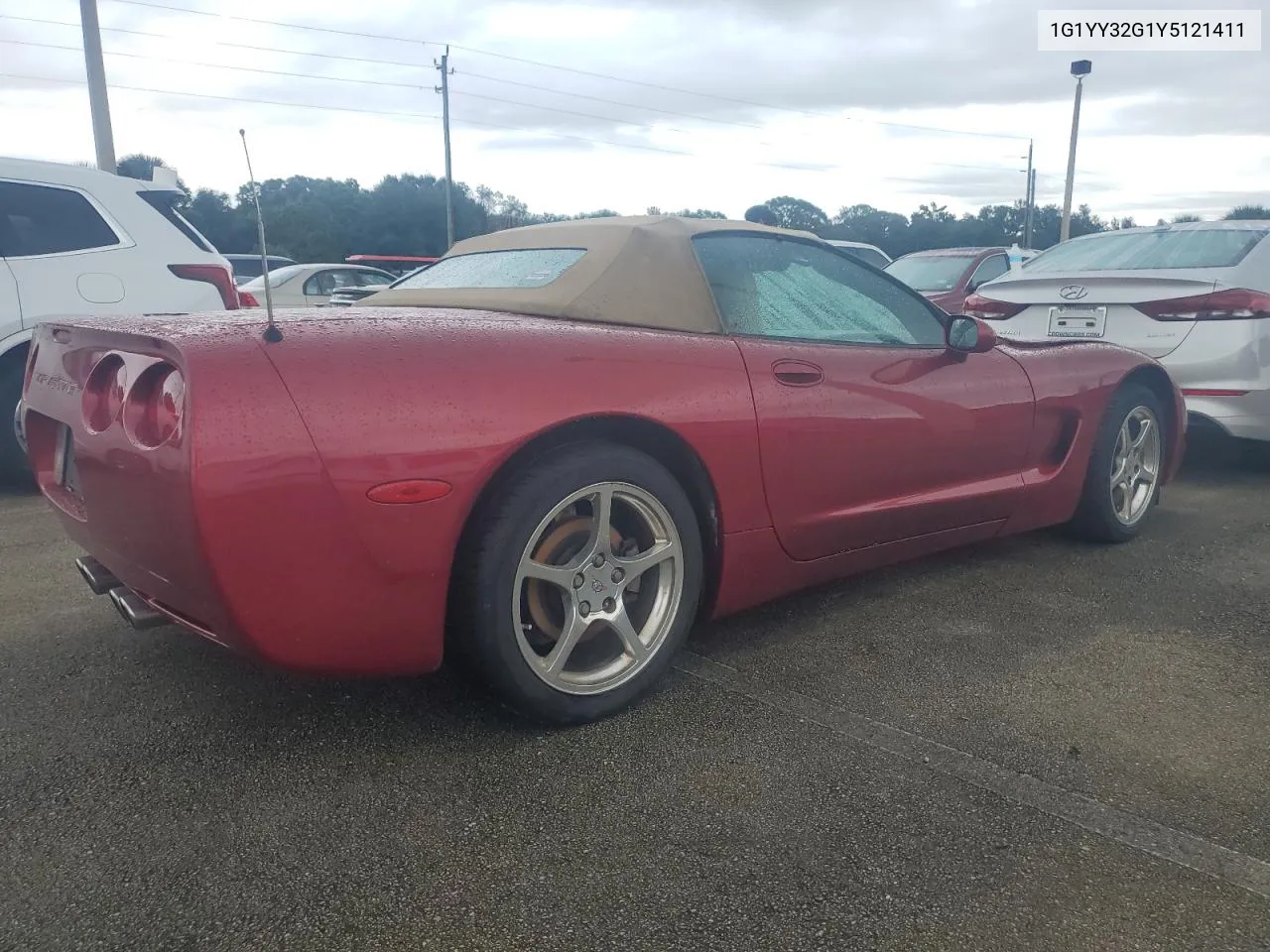 2000 Chevrolet Corvette VIN: 1G1YY32G1Y5121411 Lot: 75039224