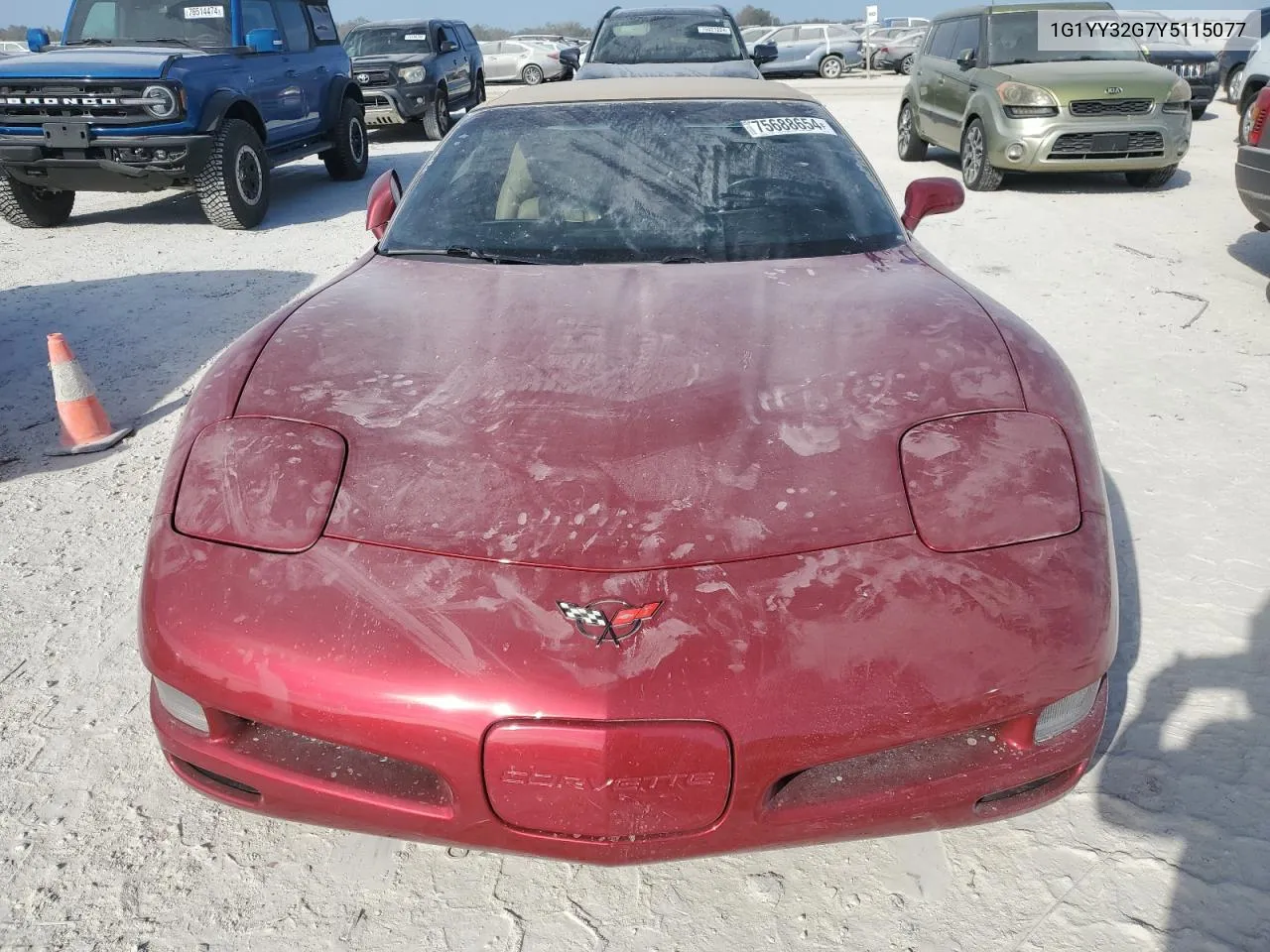 2000 Chevrolet Corvette VIN: 1G1YY32G7Y5115077 Lot: 75688654