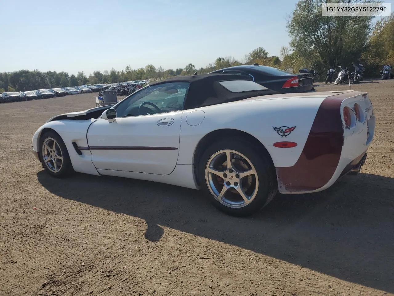 2000 Chevrolet Corvette VIN: 1G1YY32G8Y5122796 Lot: 75874924