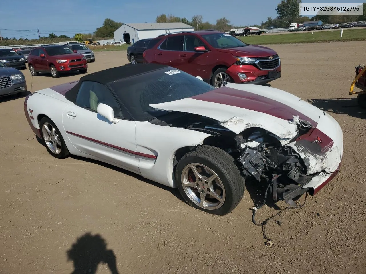 2000 Chevrolet Corvette VIN: 1G1YY32G8Y5122796 Lot: 75874924