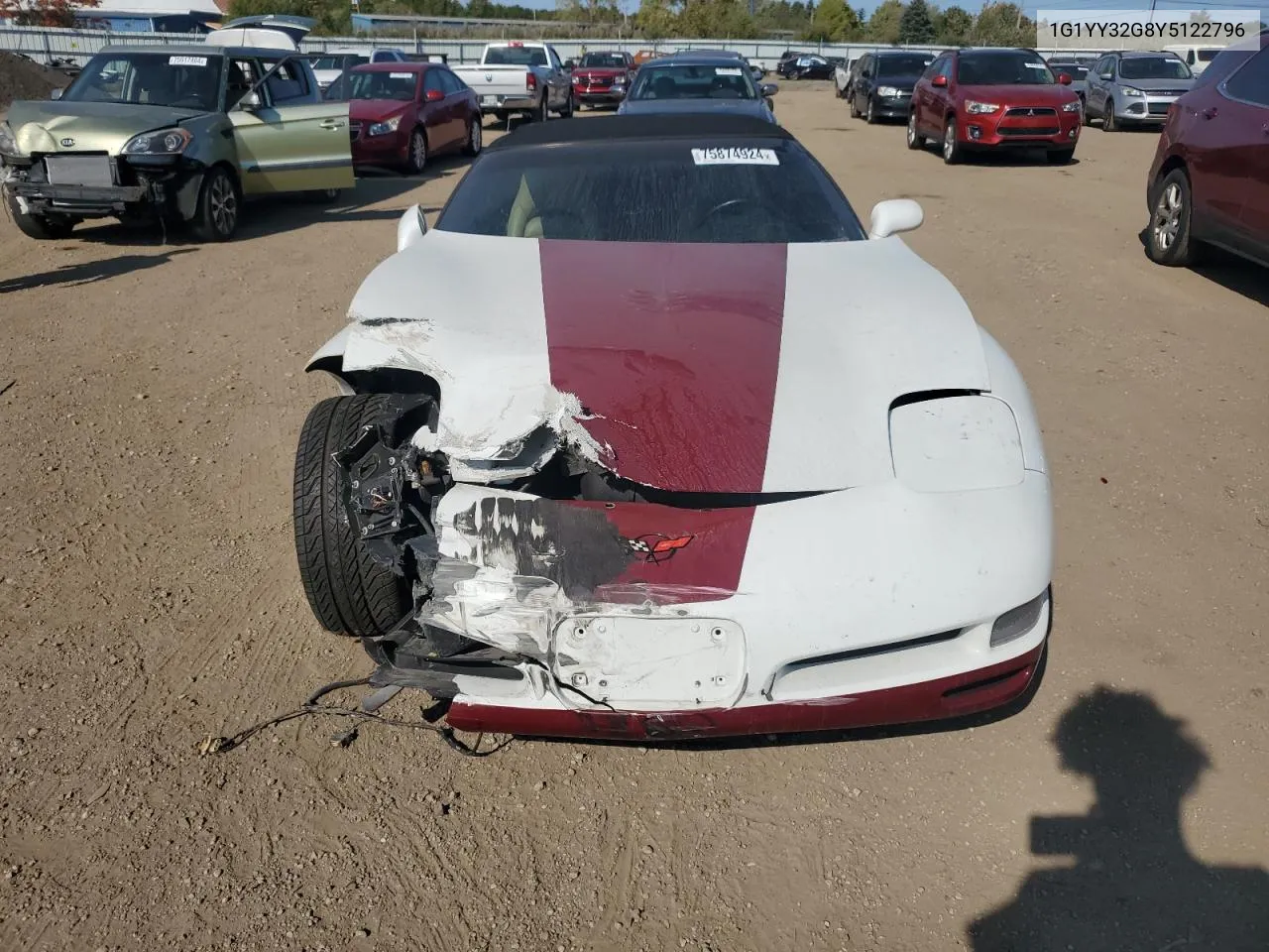 2000 Chevrolet Corvette VIN: 1G1YY32G8Y5122796 Lot: 75874924