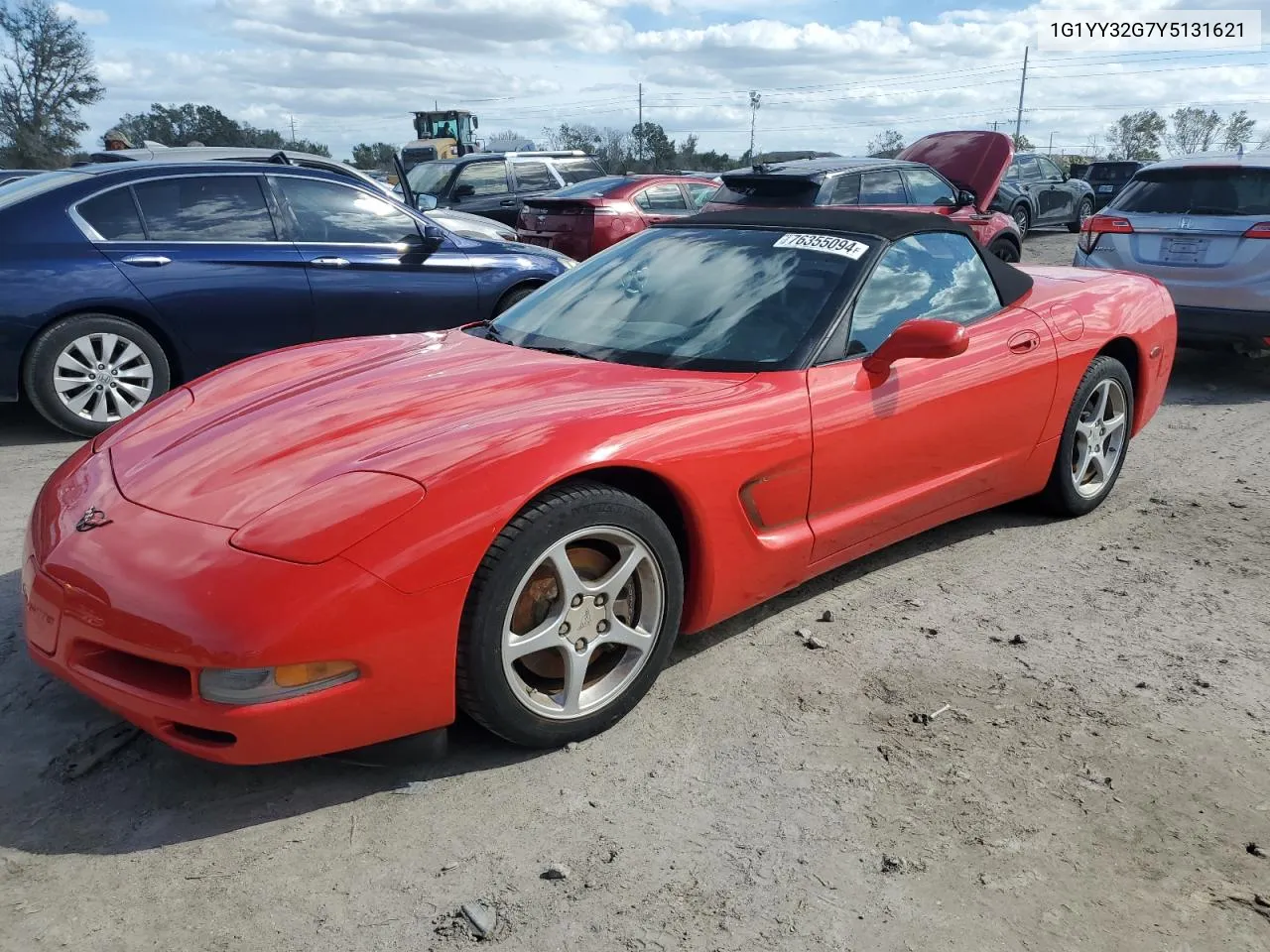 2000 Chevrolet Corvette VIN: 1G1YY32G7Y5131621 Lot: 76355094