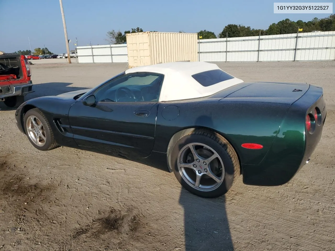 2000 Chevrolet Corvette VIN: 1G1YY32G3Y5122527 Lot: 77346934