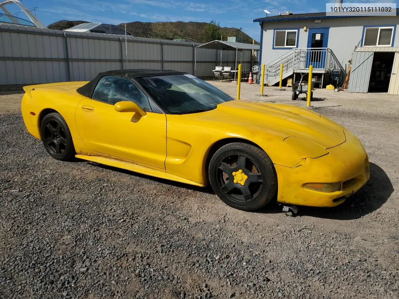 2001 Chevrolet Corvette VIN: 1G1YY32G115111032 Lot: 65865324