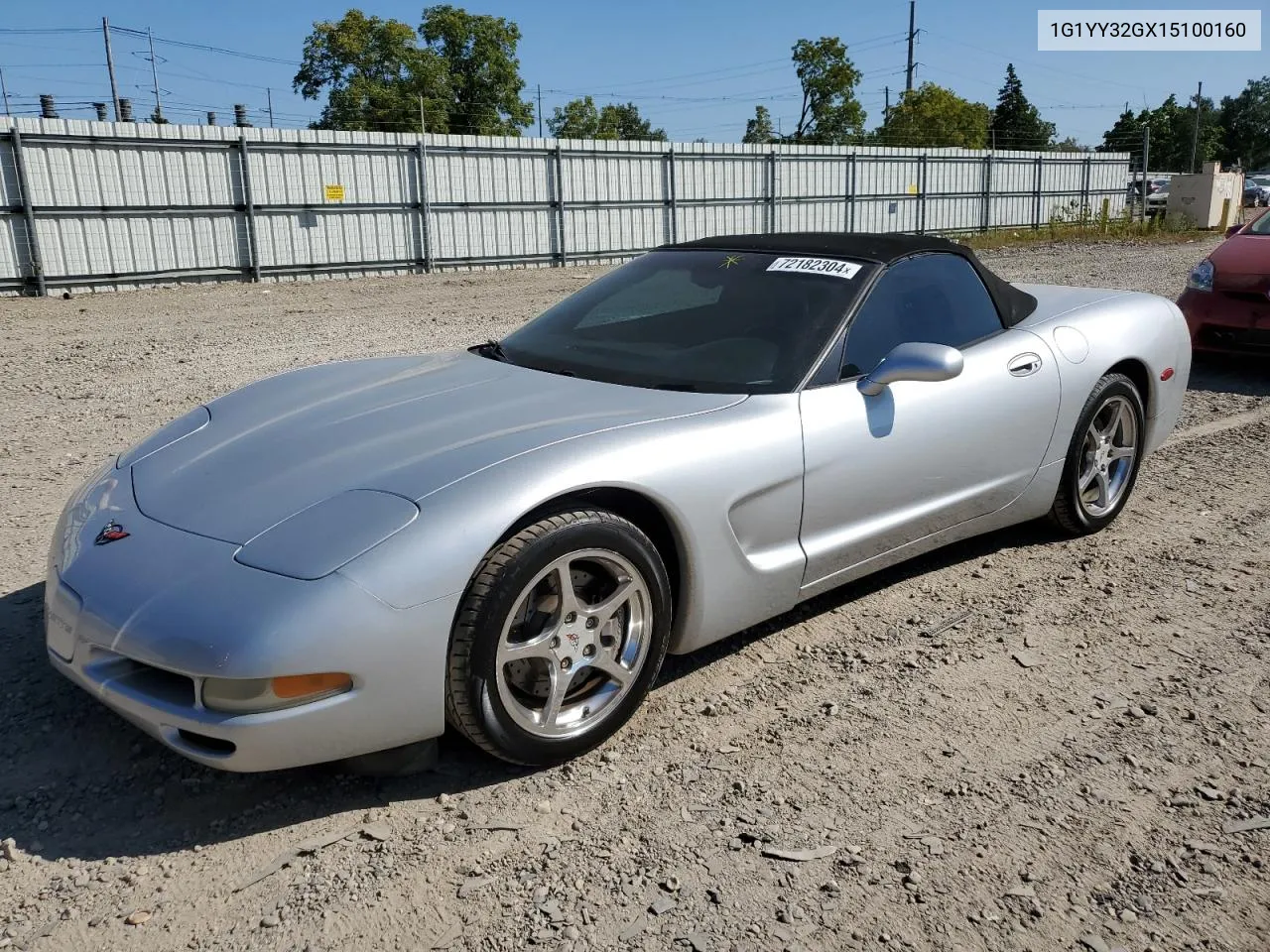 2001 Chevrolet Corvette VIN: 1G1YY32GX15100160 Lot: 72182304