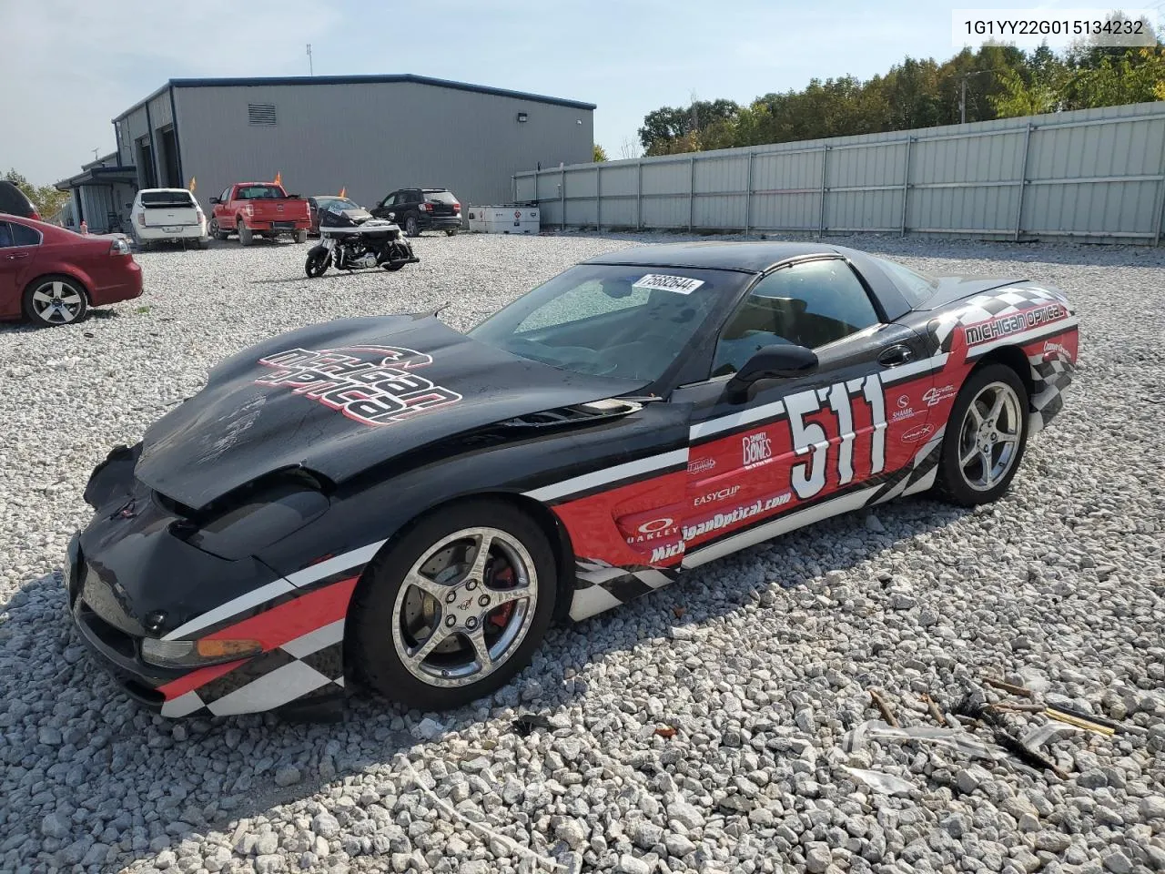 2001 Chevrolet Corvette VIN: 1G1YY22G015134232 Lot: 75682644