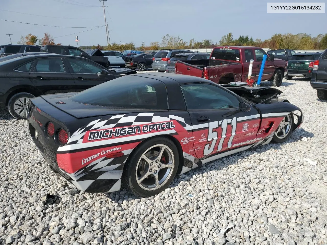 2001 Chevrolet Corvette VIN: 1G1YY22G015134232 Lot: 75682644