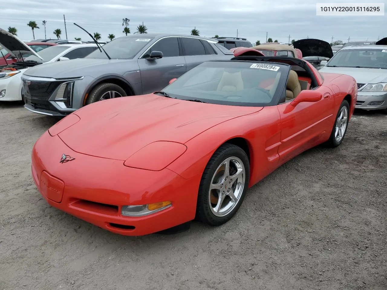 2001 Chevrolet Corvette VIN: 1G1YY22G015116295 Lot: 76908284