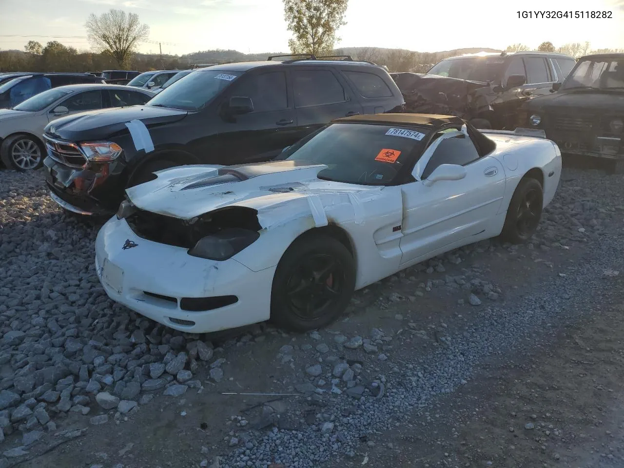 2001 Chevrolet Corvette VIN: 1G1YY32G415118282 Lot: 78147574