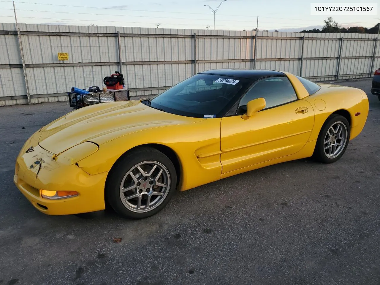 2002 Chevrolet Corvette VIN: 1G1YY22G725101567 Lot: 69254884