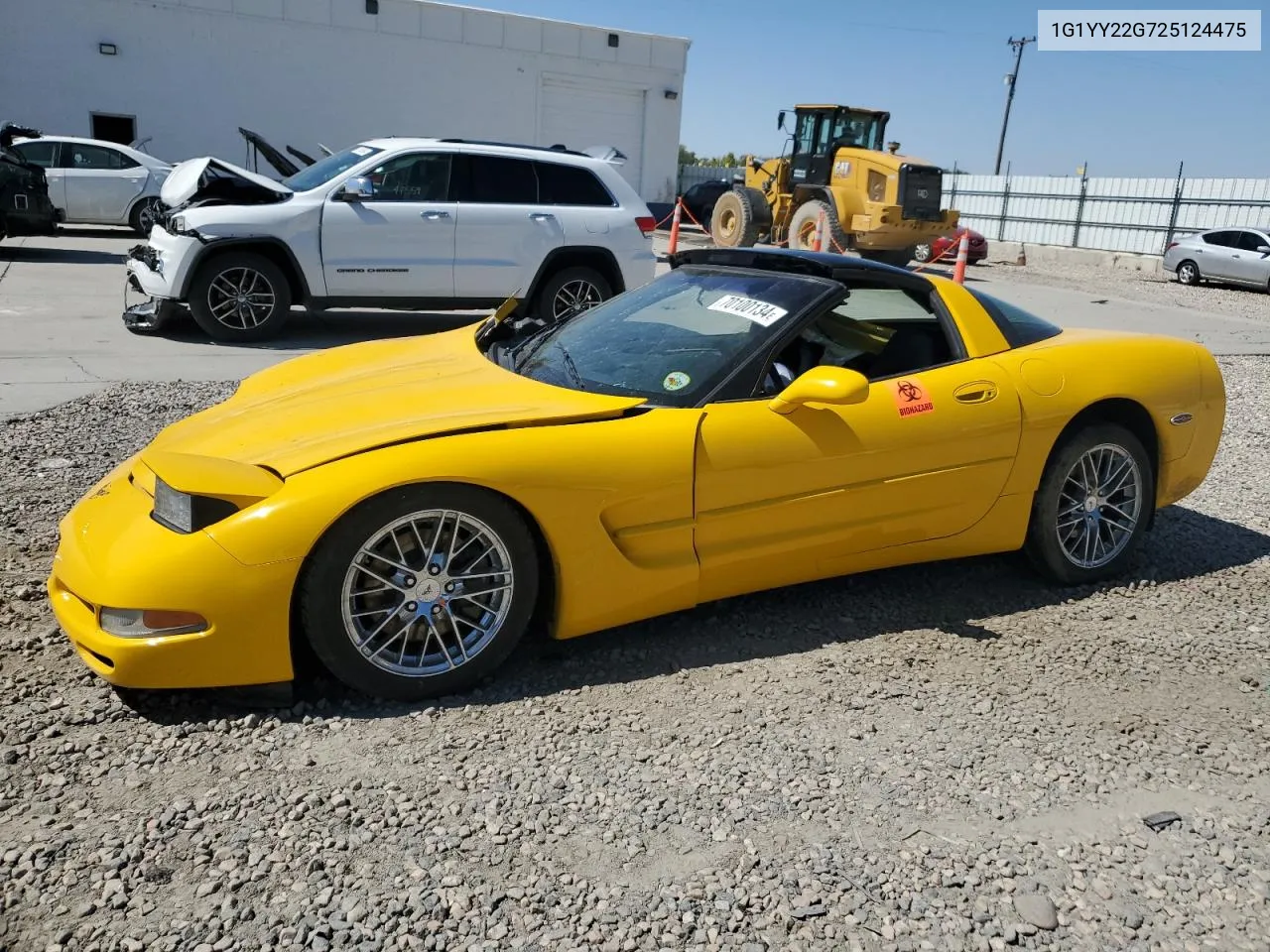 2002 Chevrolet Corvette VIN: 1G1YY22G725124475 Lot: 70100134