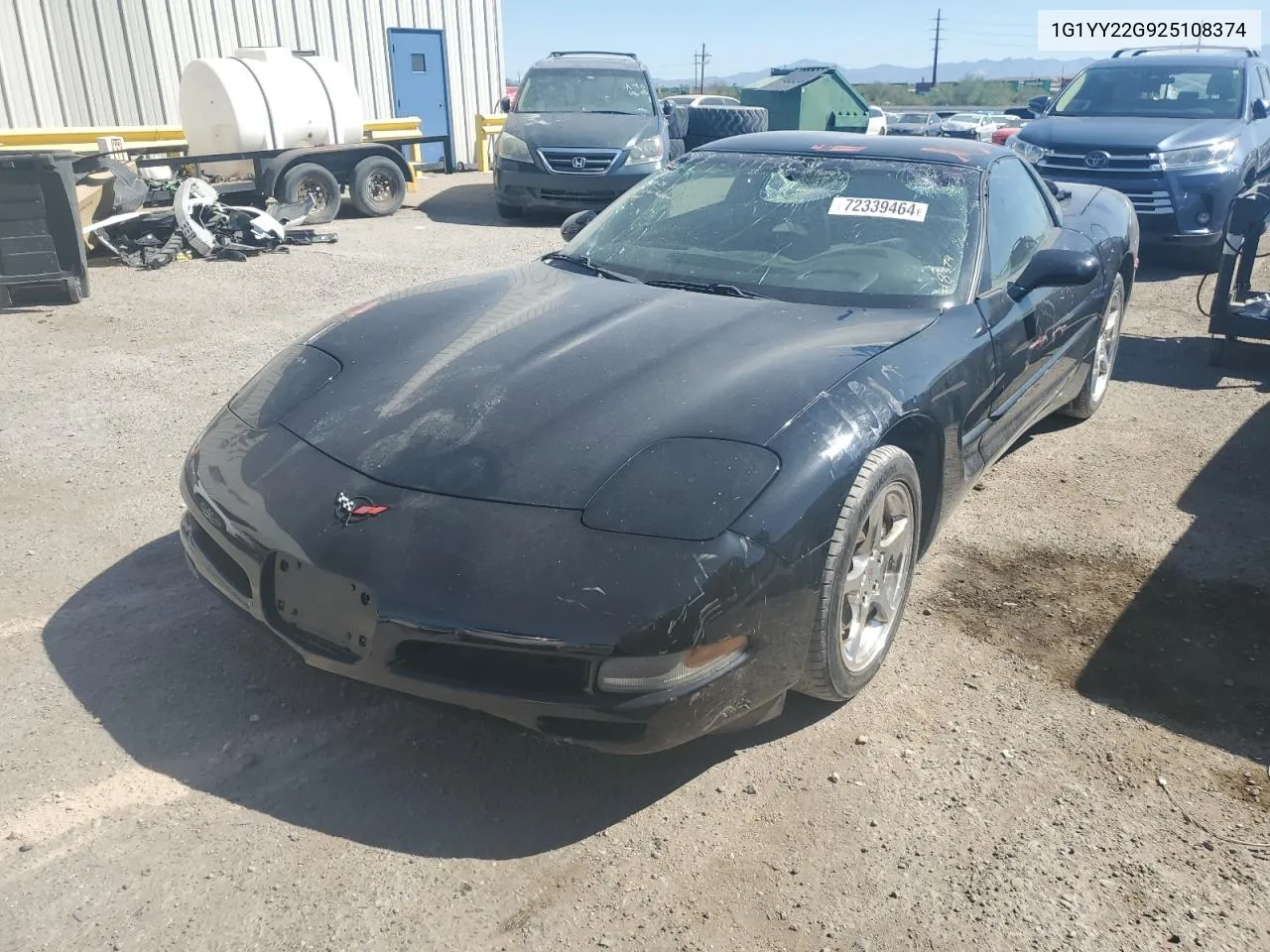 2002 Chevrolet Corvette VIN: 1G1YY22G925108374 Lot: 72339464