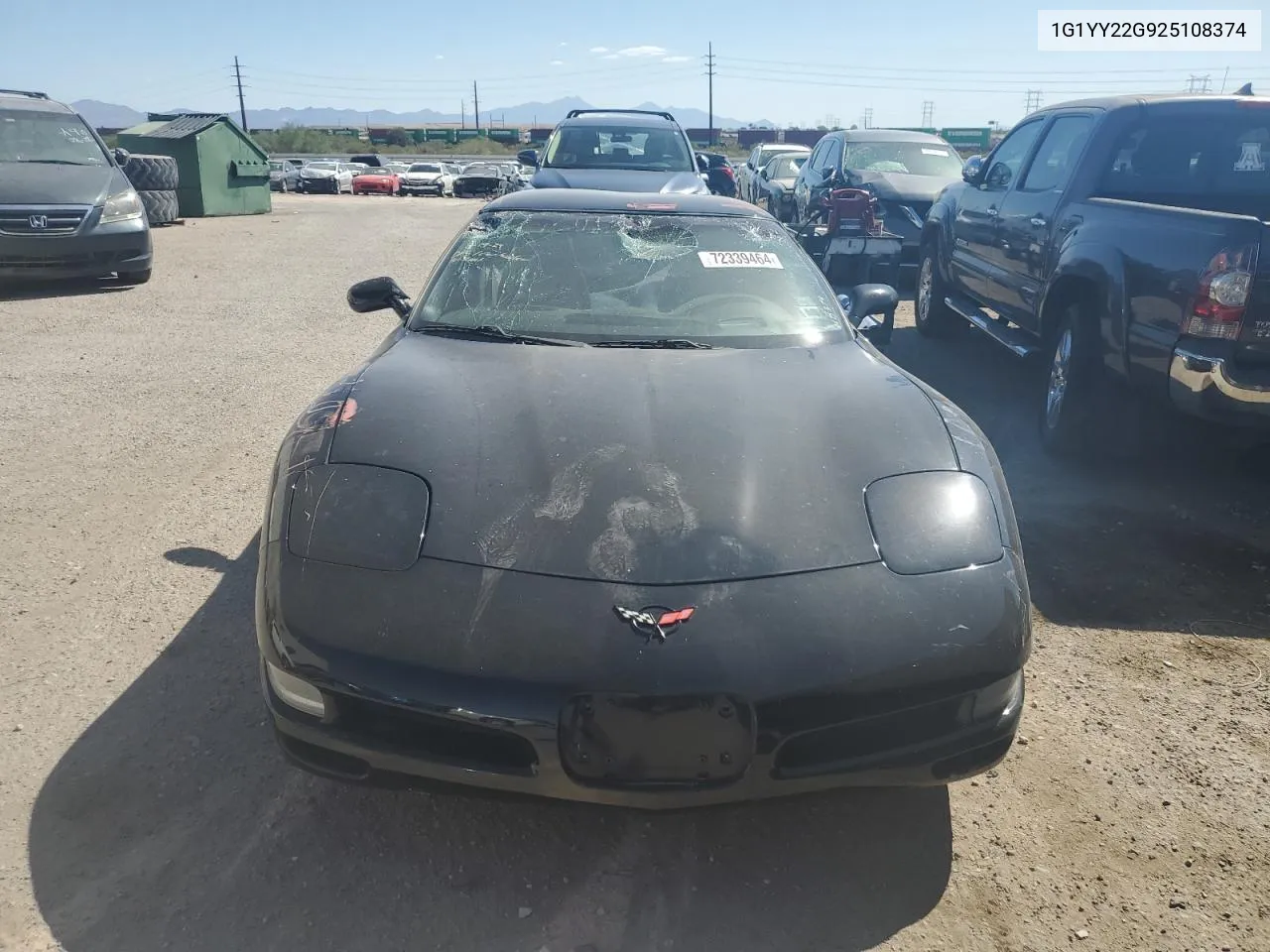 2002 Chevrolet Corvette VIN: 1G1YY22G925108374 Lot: 72339464