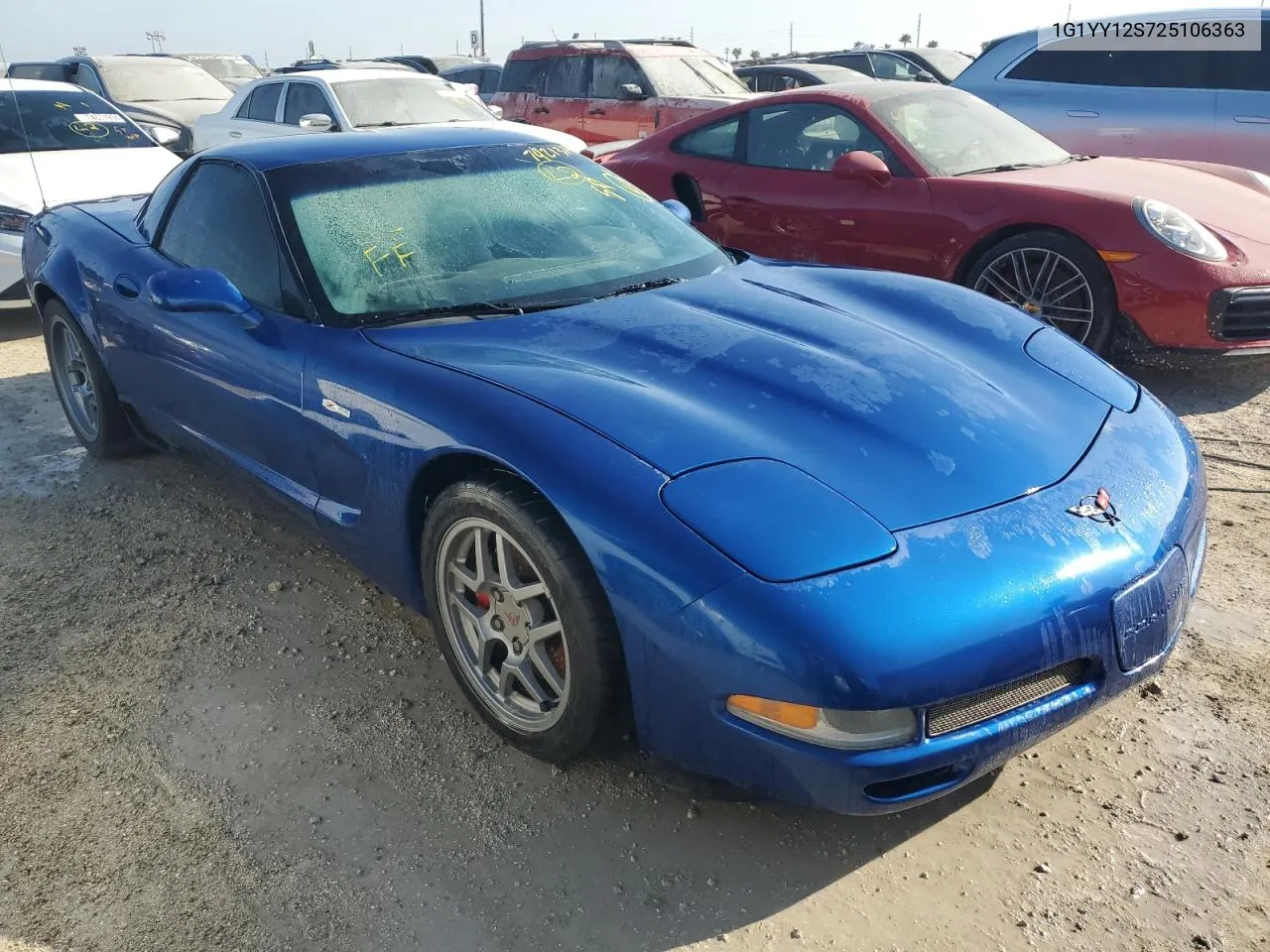 2002 Chevrolet Corvette Z06 VIN: 1G1YY12S725106363 Lot: 74213194