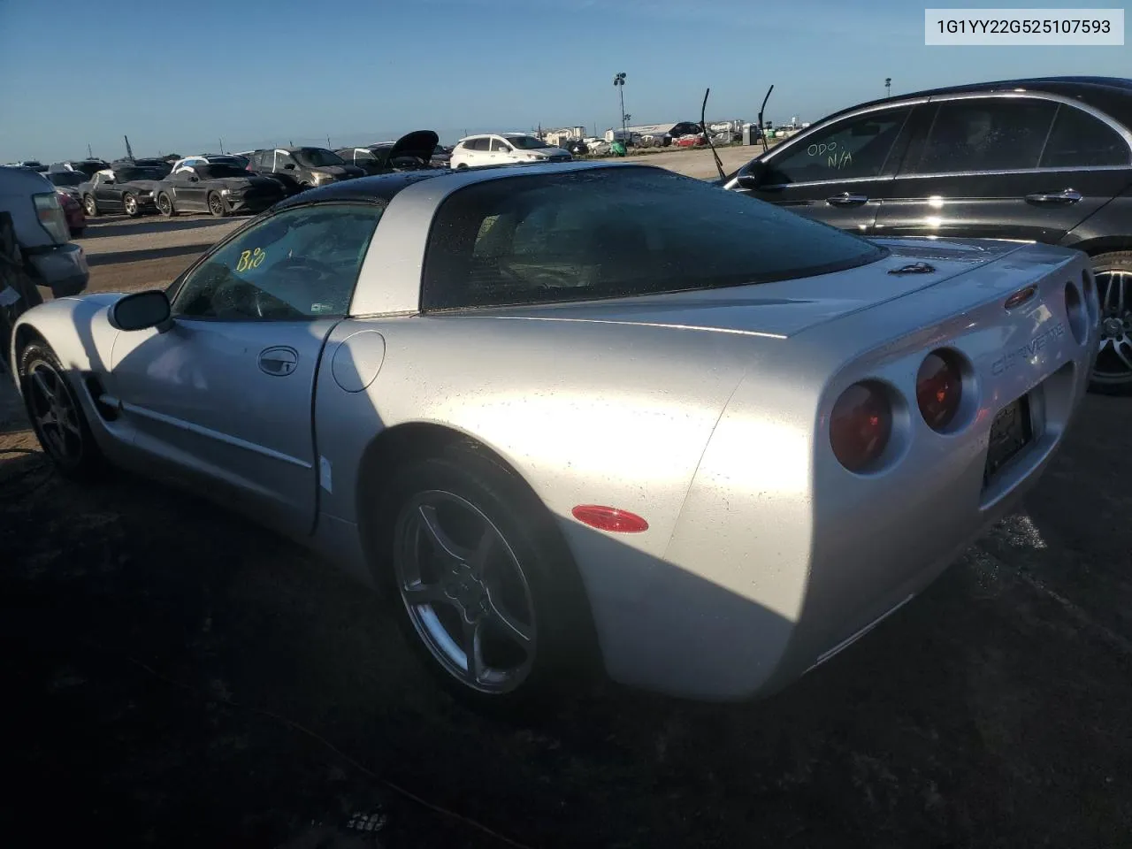 2002 Chevrolet Corvette VIN: 1G1YY22G525107593 Lot: 75420944