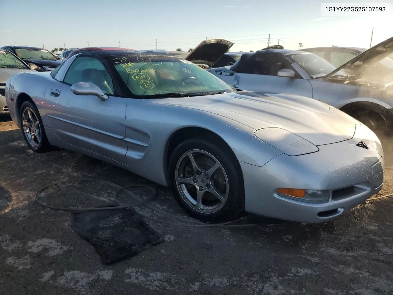 2002 Chevrolet Corvette VIN: 1G1YY22G525107593 Lot: 75420944