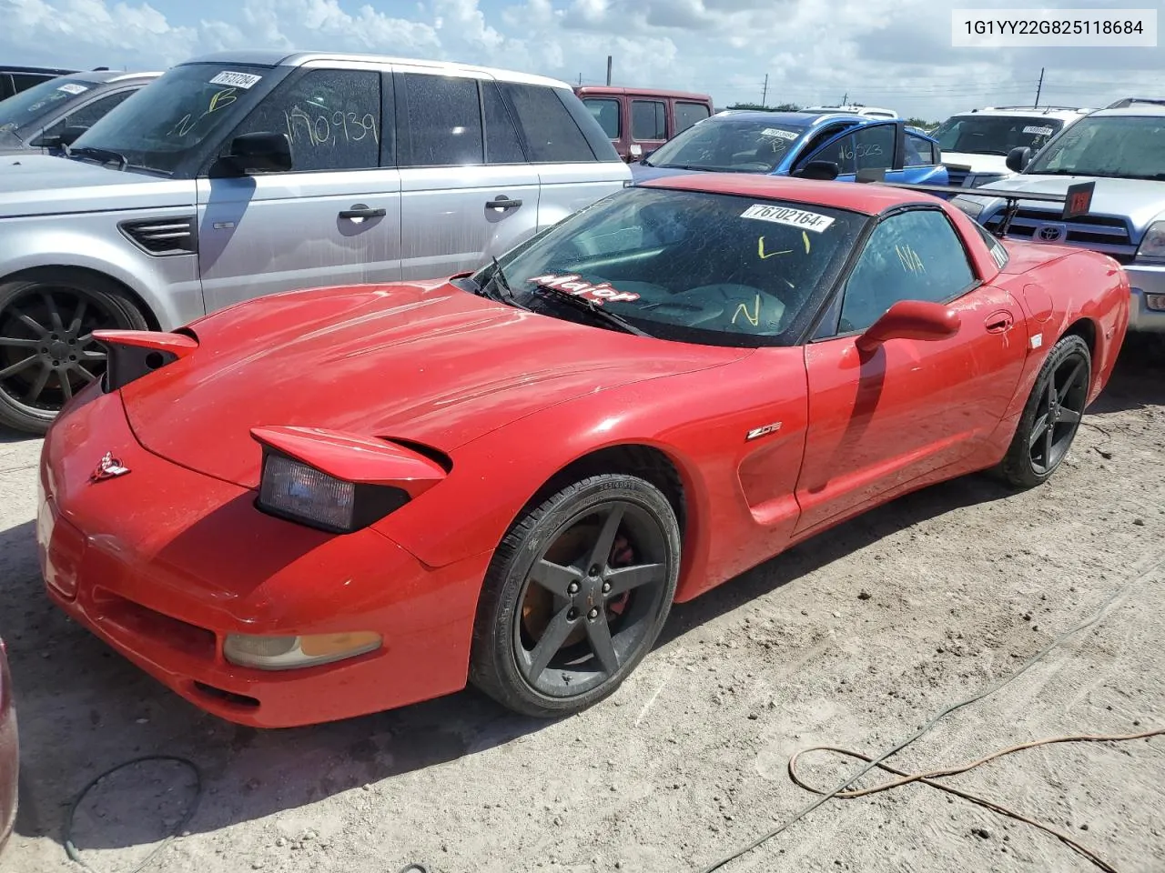 2002 Chevrolet Corvette VIN: 1G1YY22G825118684 Lot: 76702164