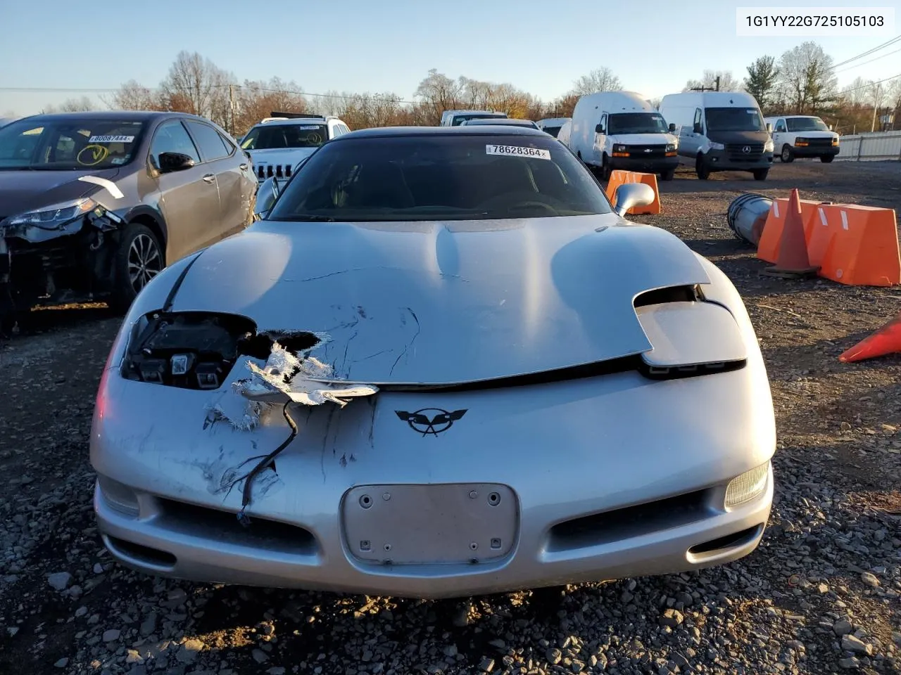 2002 Chevrolet Corvette VIN: 1G1YY22G725105103 Lot: 78628364