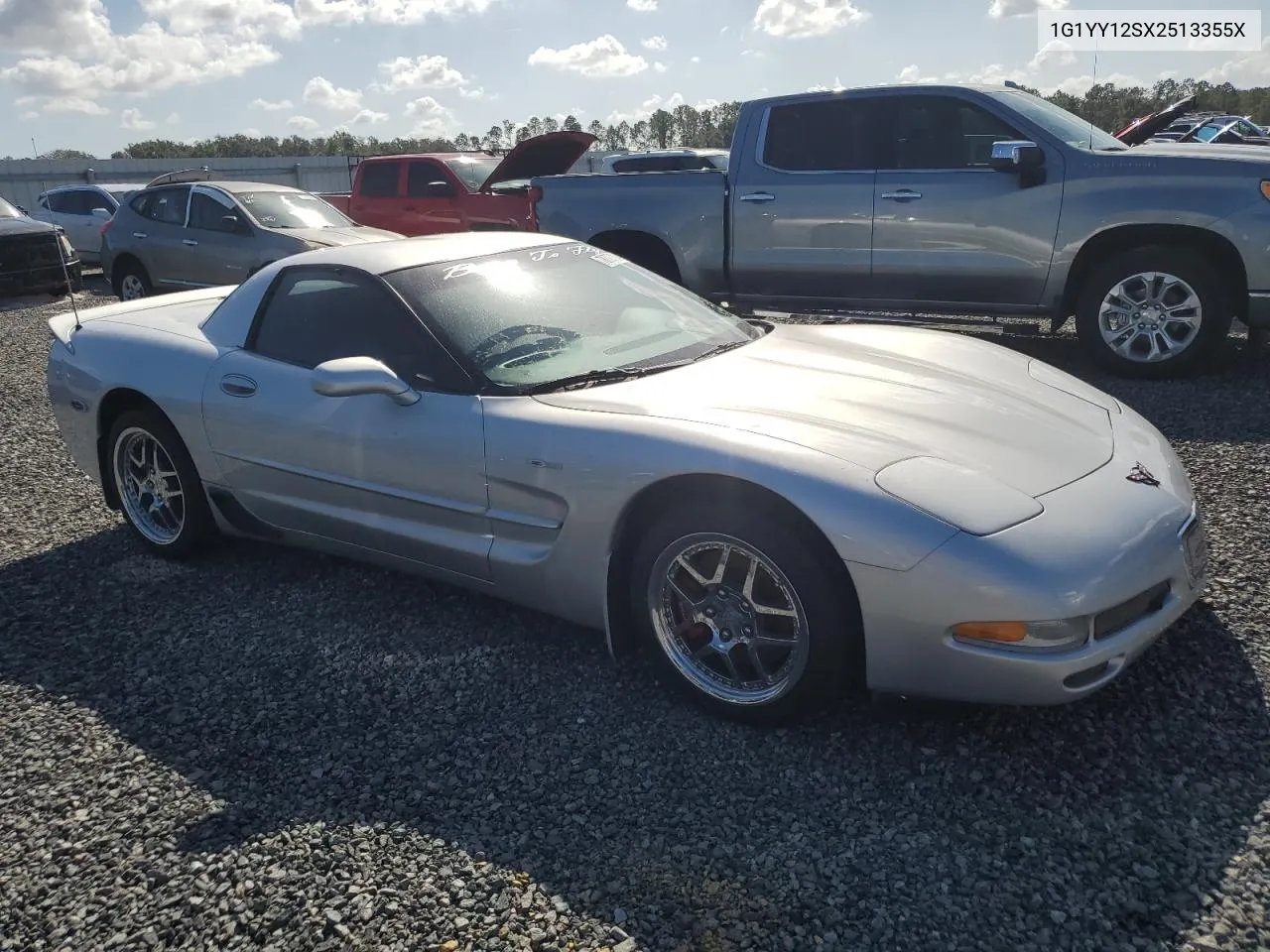 2002 Chevrolet Corvette Z06 VIN: 1G1YY12SX2513355X Lot: 78727814