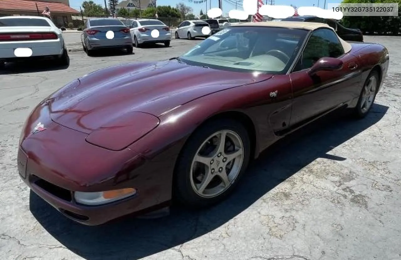 2003 Chevrolet Corvette VIN: 1G1YY32G735122037 Lot: 70933024