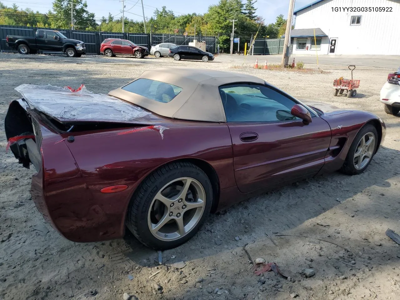 2003 Chevrolet Corvette VIN: 1G1YY32G035105922 Lot: 71771764