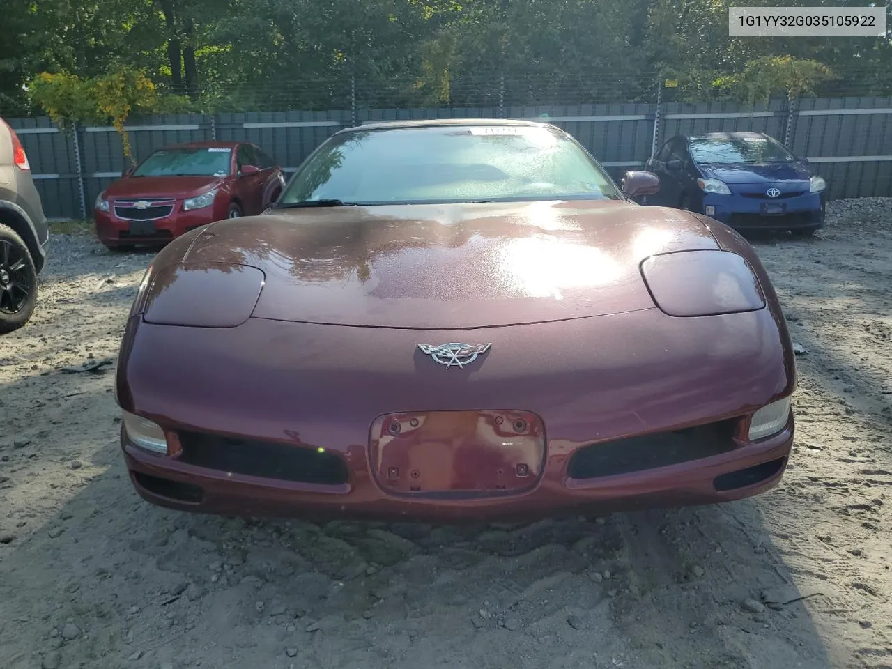 2003 Chevrolet Corvette VIN: 1G1YY32G035105922 Lot: 71771764