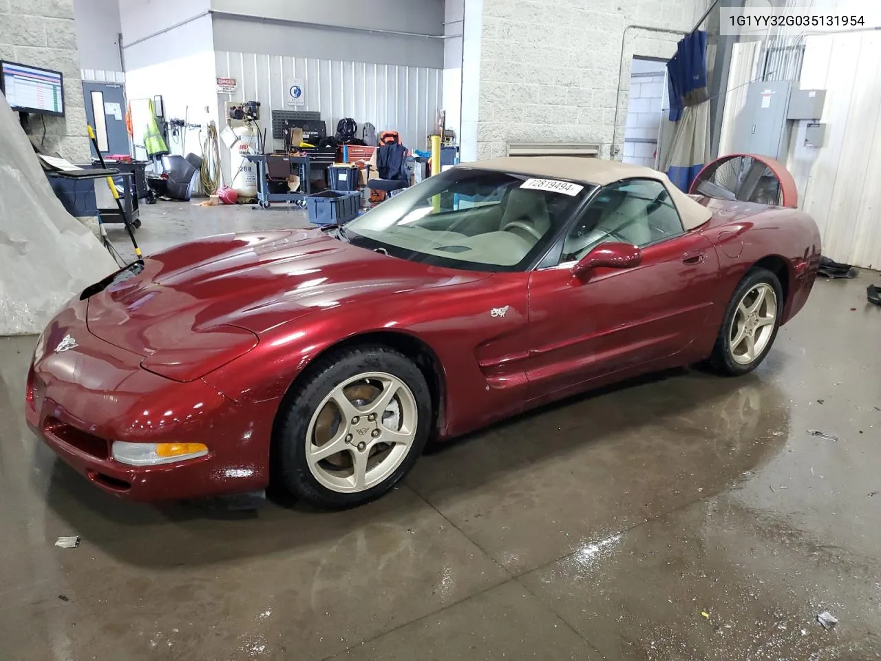 2003 Chevrolet Corvette VIN: 1G1YY32G035131954 Lot: 72819494