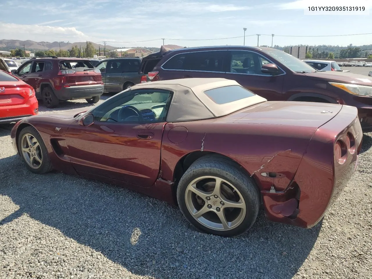 2003 Chevrolet Corvette VIN: 1G1YY32G935131919 Lot: 74520144