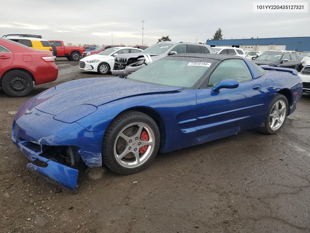 2003 Chevrolet Corvette VIN: 1G1YY22G435127321 Lot: 77816194