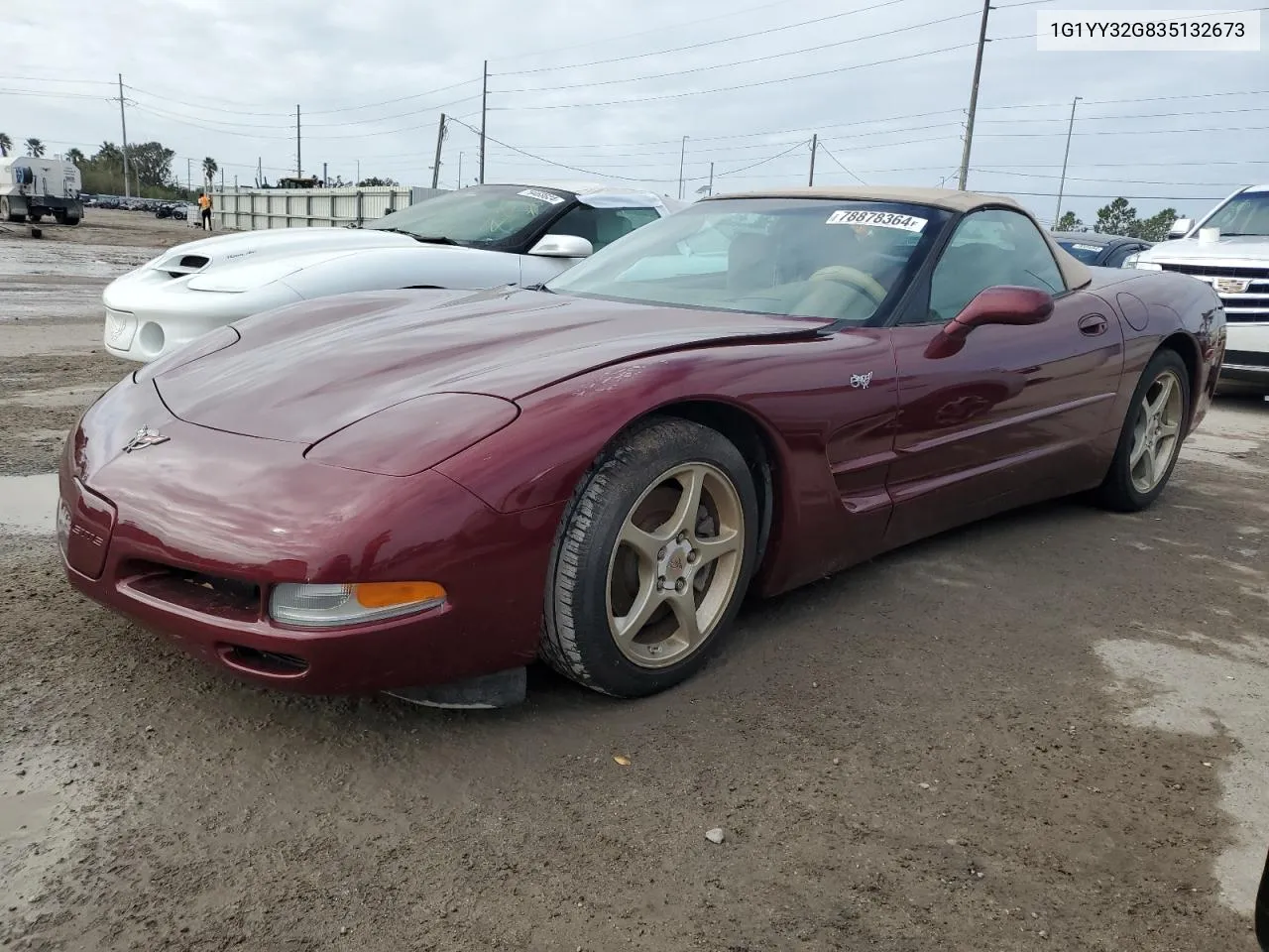 2003 Chevrolet Corvette VIN: 1G1YY32G835132673 Lot: 78878364