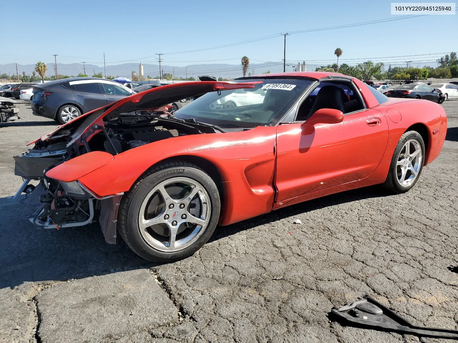 2004 Chevrolet Corvette VIN: 1G1YY22G945125940 Lot: 67091364