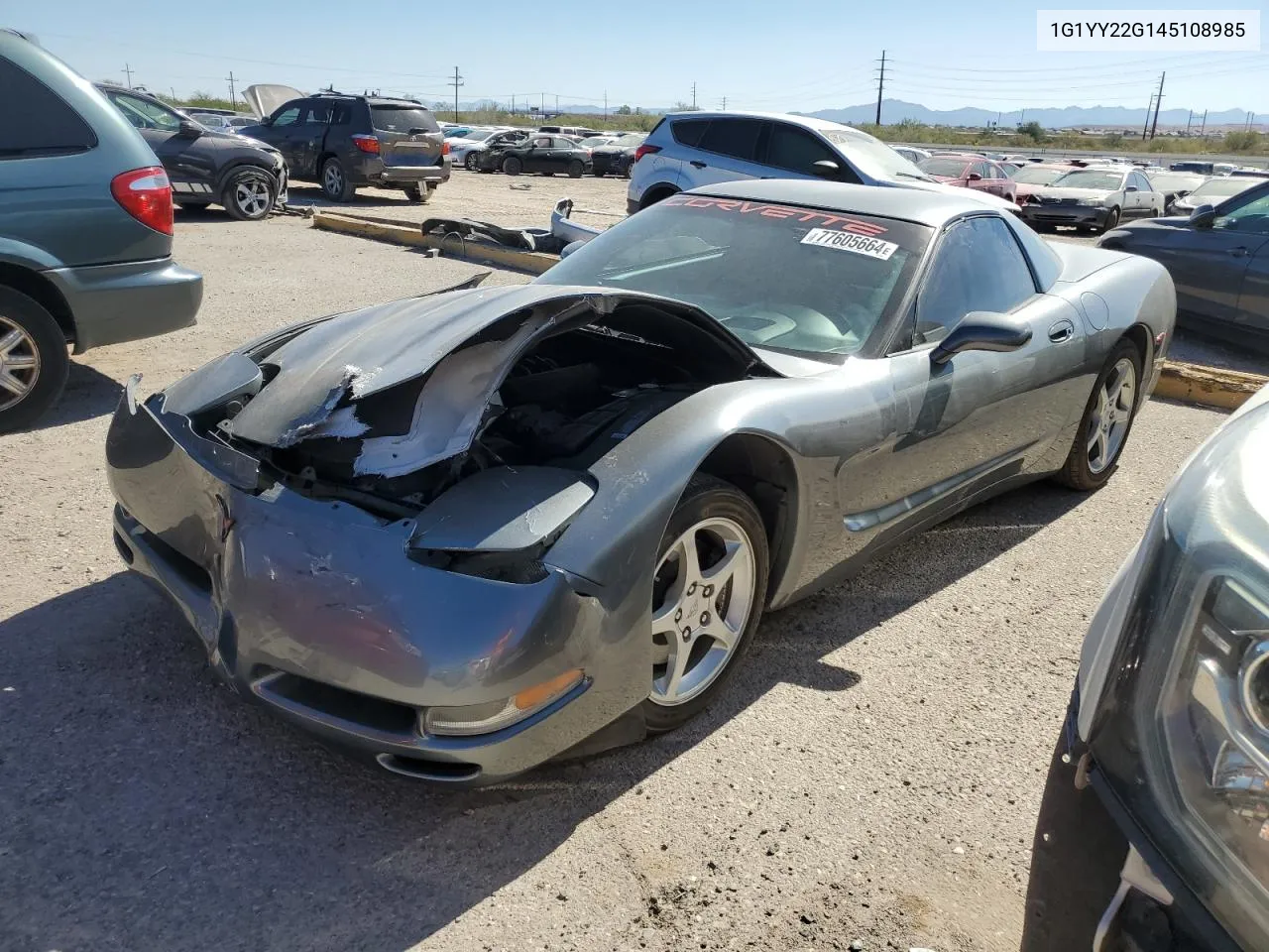 2004 Chevrolet Corvette VIN: 1G1YY22G145108985 Lot: 77605664