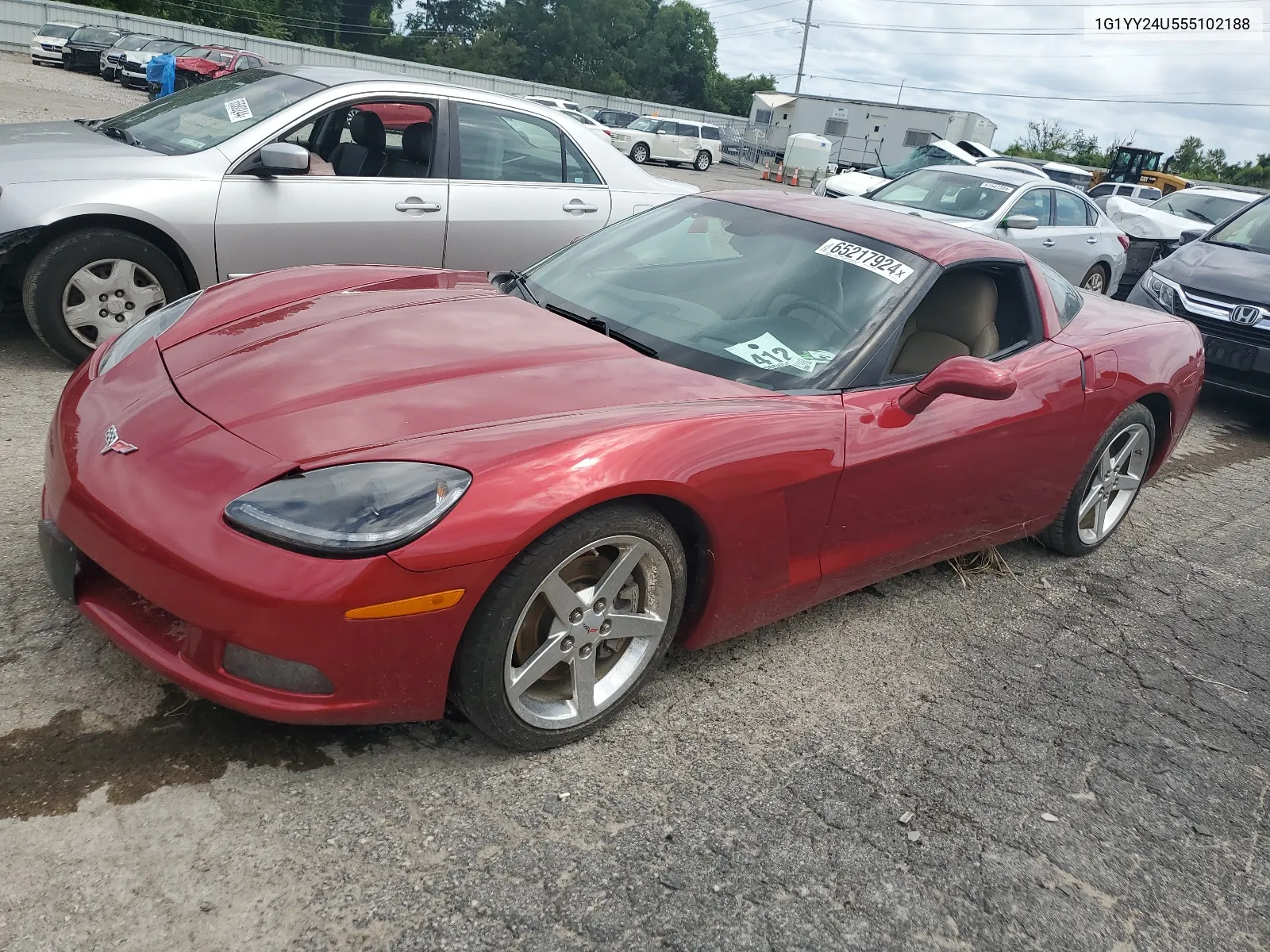 2005 Chevrolet Corvette VIN: 1G1YY24U555102188 Lot: 65217924