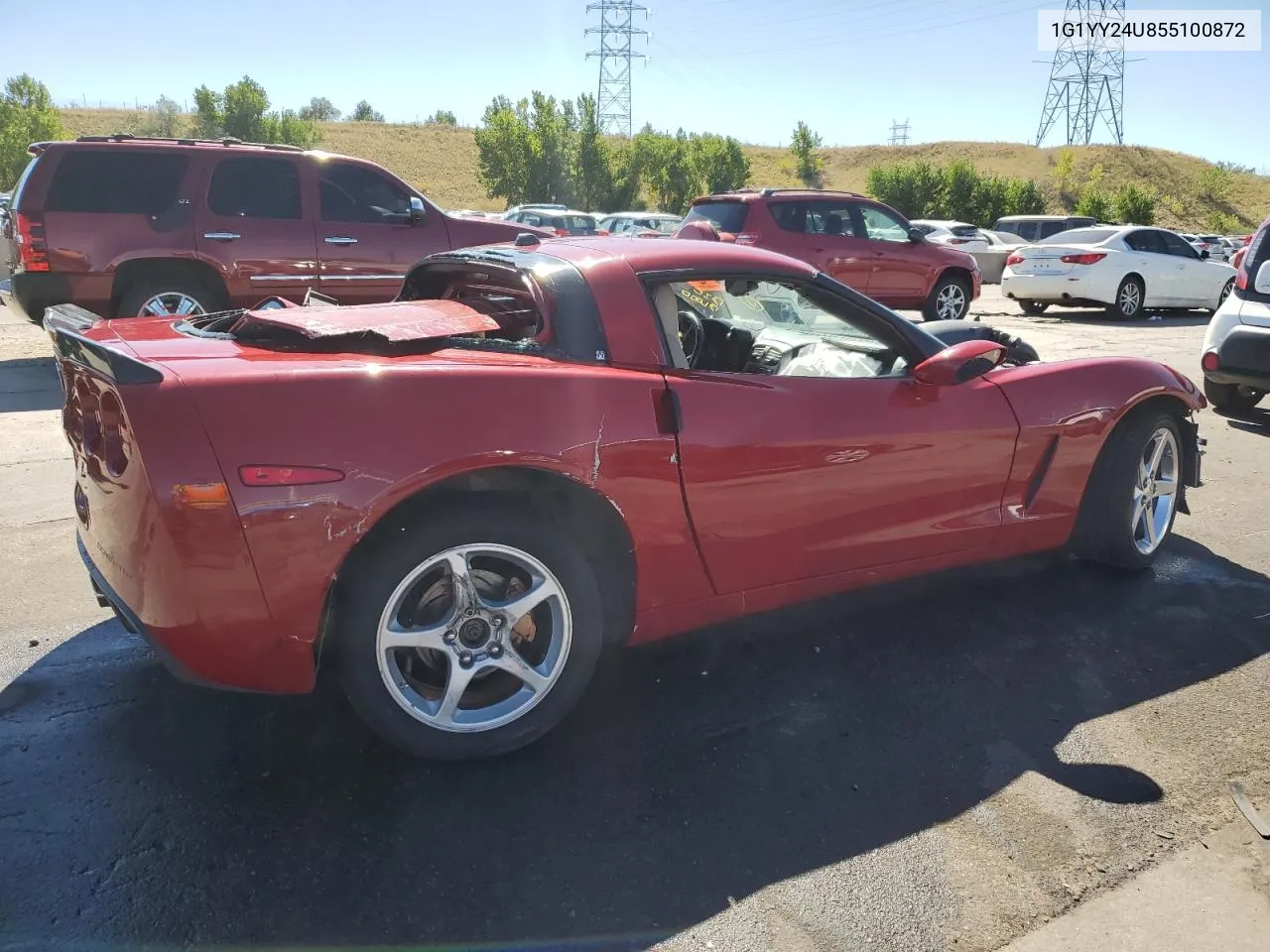 2005 Chevrolet Corvette VIN: 1G1YY24U855100872 Lot: 71123684