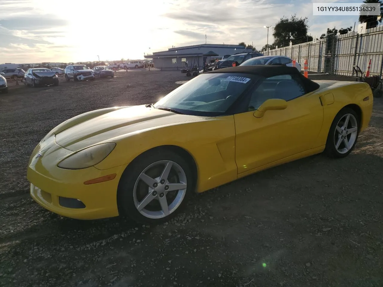 1G1YY34U855136339 2005 Chevrolet Corvette