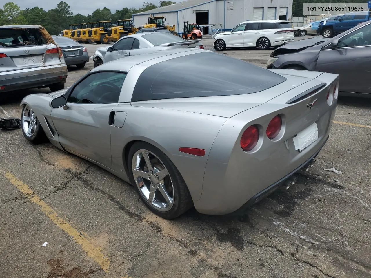 2006 Chevrolet Corvette VIN: 1G1YY25U865119678 Lot: 70210394