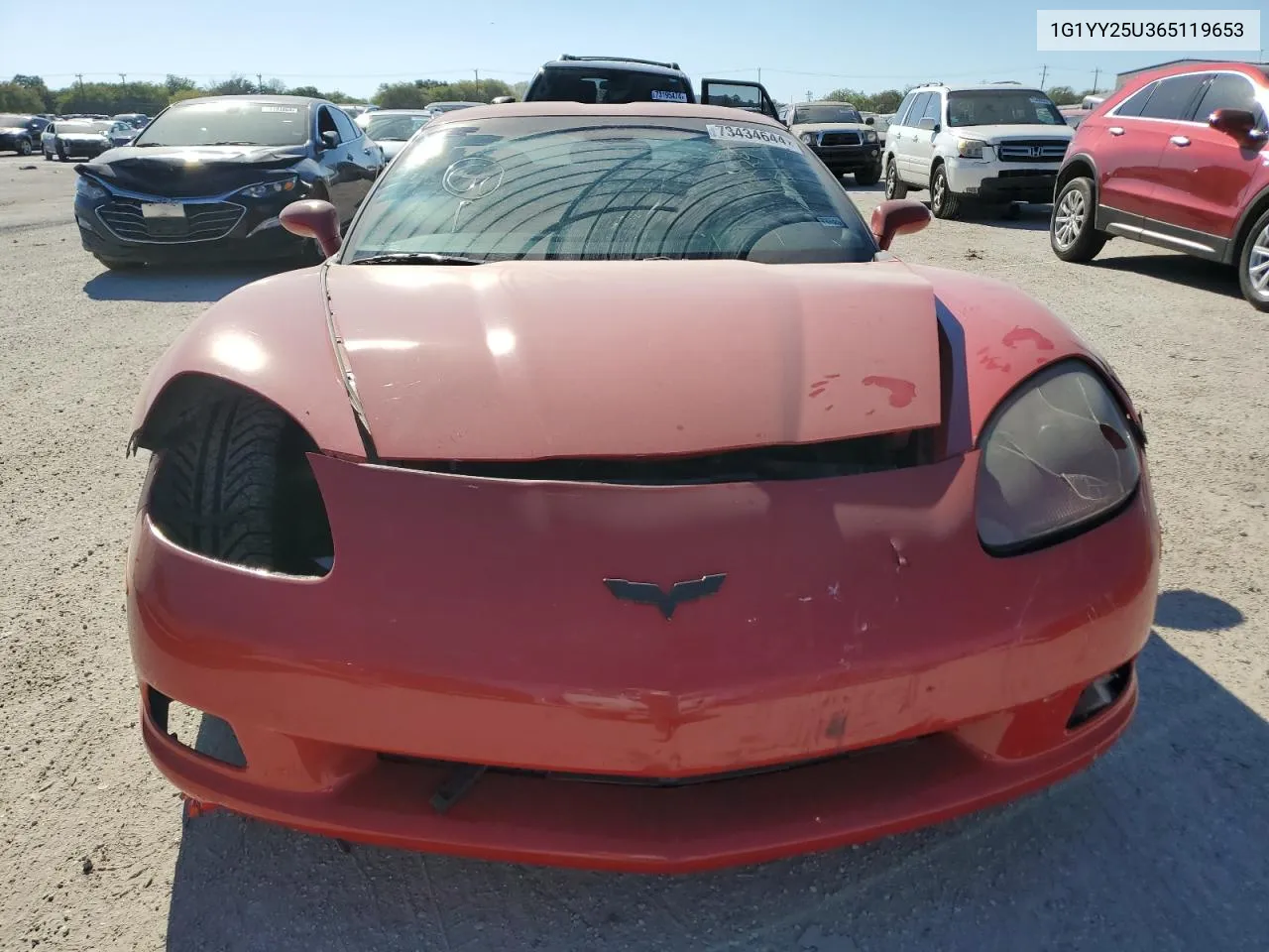 2006 Chevrolet Corvette VIN: 1G1YY25U365119653 Lot: 73434644