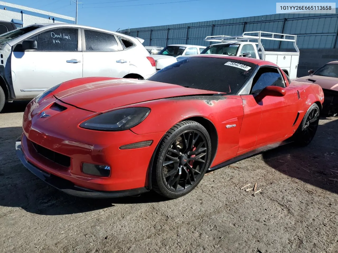 2006 Chevrolet Corvette Z06 VIN: 1G1YY26E665113658 Lot: 75542103