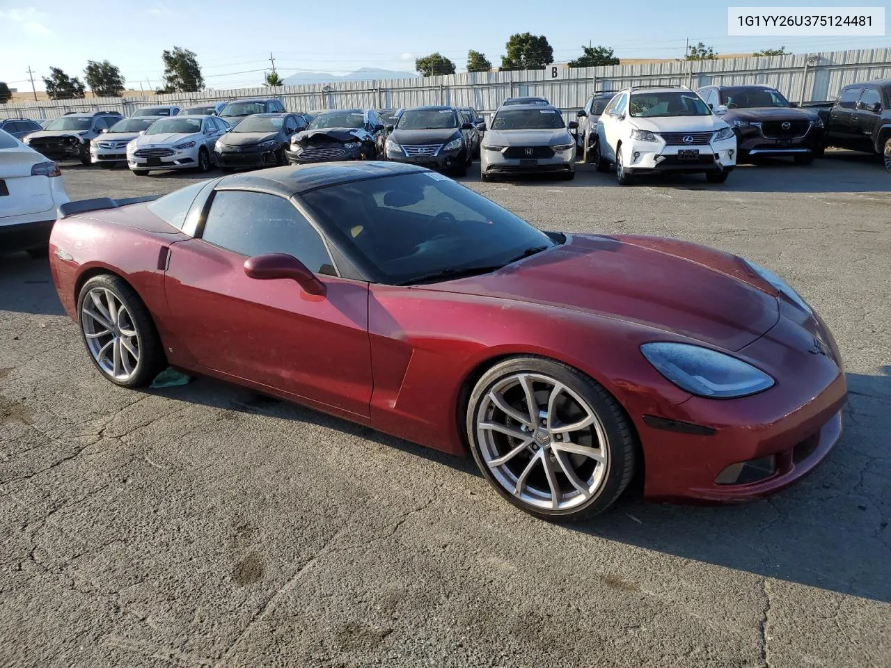 2007 Chevrolet Corvette VIN: 1G1YY26U375124481 Lot: 61245874