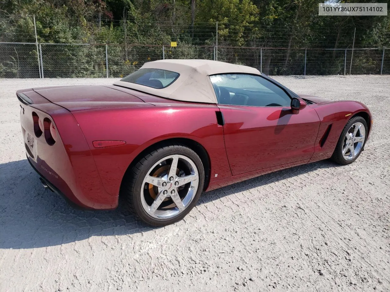 2007 Chevrolet Corvette VIN: 1G1YY36UX75114102 Lot: 71220414