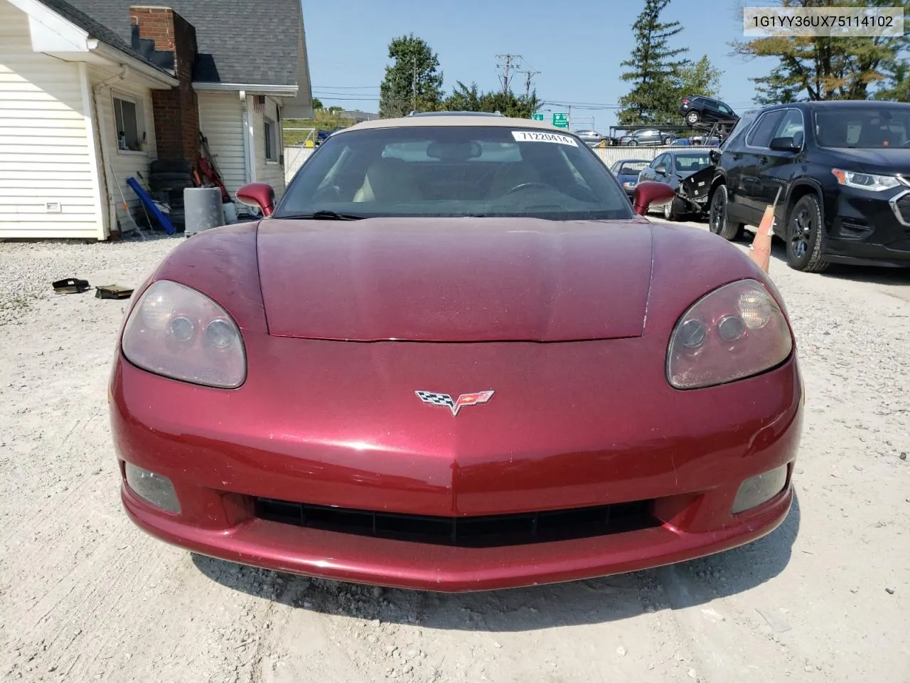 2007 Chevrolet Corvette VIN: 1G1YY36UX75114102 Lot: 71220414