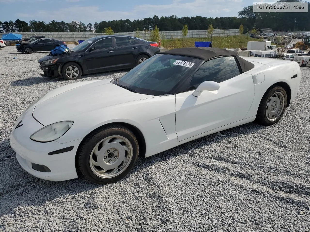 1G1YY36U375114586 2007 Chevrolet Corvette