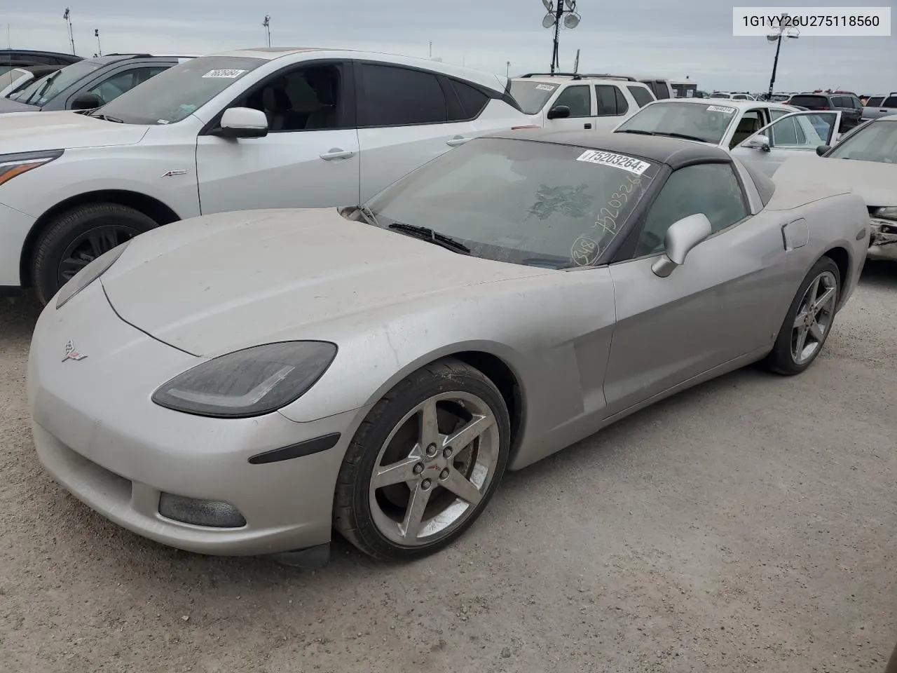 2007 Chevrolet Corvette VIN: 1G1YY26U275118560 Lot: 75203264