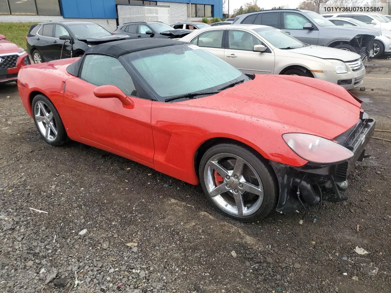 2007 Chevrolet Corvette VIN: 1G1YY36U075125867 Lot: 76273064