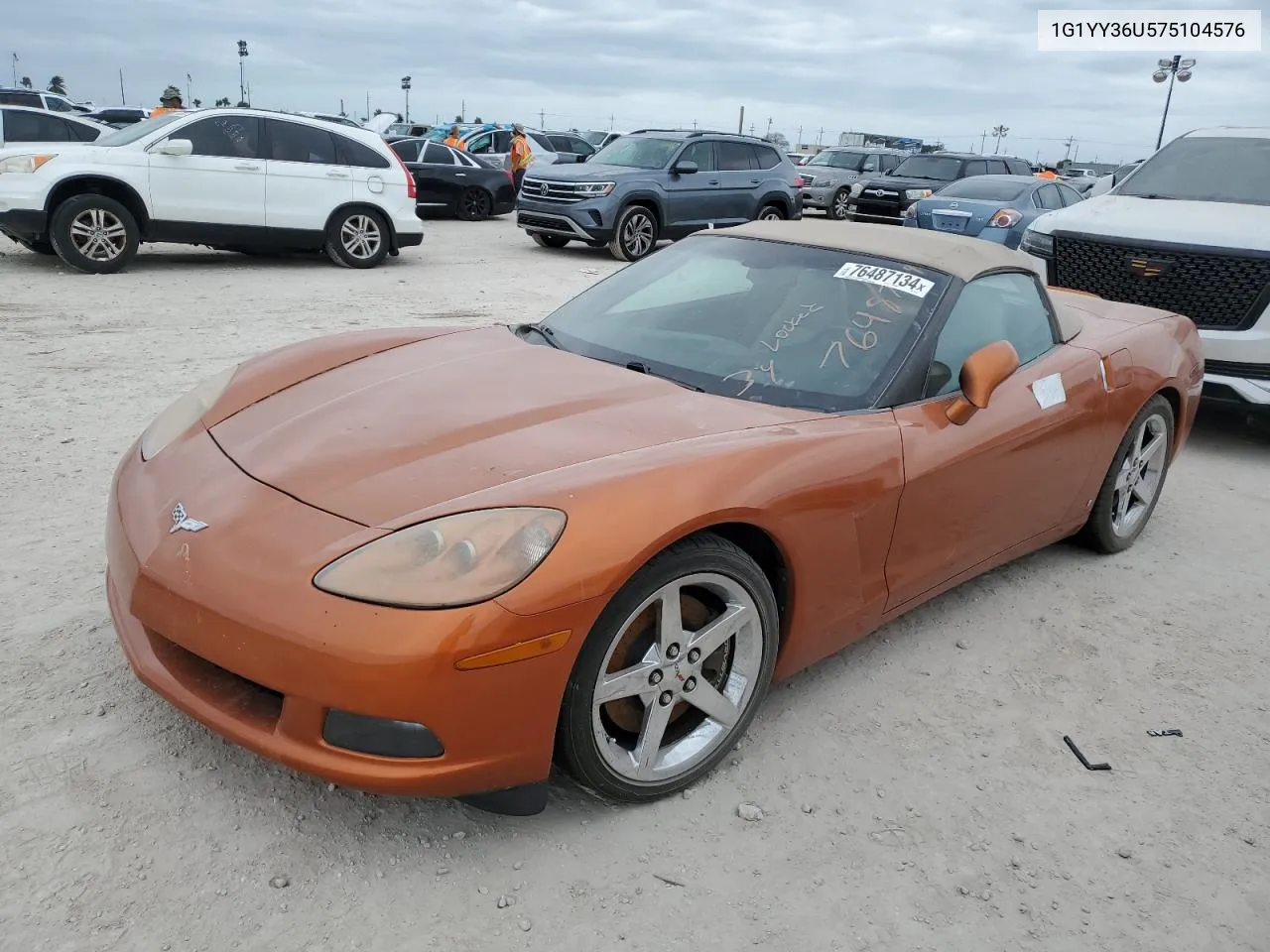 2007 Chevrolet Corvette VIN: 1G1YY36U575104576 Lot: 76487134