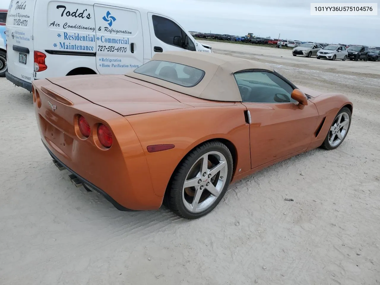 2007 Chevrolet Corvette VIN: 1G1YY36U575104576 Lot: 76487134