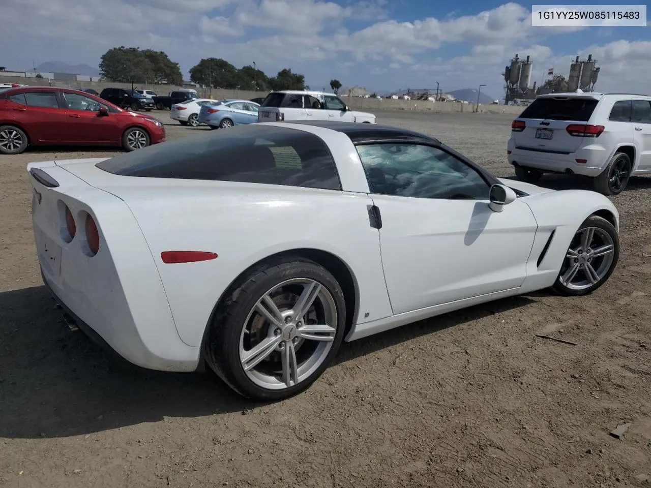 2008 Chevrolet Corvette VIN: 1G1YY25W085115483 Lot: 71493994